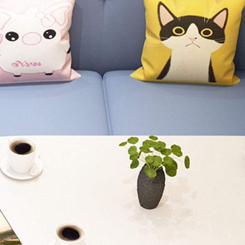 Modern Faux Leather Tufted Back Curved Loveseat Sofa with 1/2 seat Clearhalo 'furn' 'furn_sofas' 'Furniture' 'furniture_sofas' 'kitchen' 'kitchen_sofas' 'Living Room Furniture' 'Sofa' 'sofas' 1200x1200_86df50b7-9c82-4049-9d5a-9b1acadd7b0f