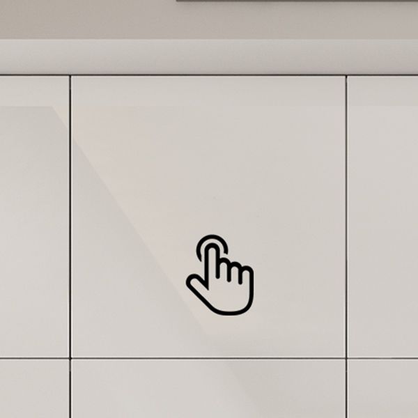 Engineered Wood Wardrobe Cabinet Modern Style White Armoire with Garment Rod Clearhalo 'Armoires & Wardrobes' 'armoires_wardrobes' 'Bedroom Furniture' 'furn' 'furn_armoires_wardrobes' 'Furniture' 1200x1200_86e0b3c2-967b-4d9d-9339-2d112000afac