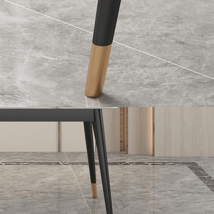 Modern Style Sintered Stone Dinette Set with Rectangle Table Dining Room Furniture for Dining Room Clearhalo 'Dining Room Sets' 'Dining Tables & Seating' 'dining_room_set' 'furn' 'furn_dining_room_set' 'Furniture' 'furniture_dining_room_set' 'Kitchen & Dining Furniture' 'kitchen&dining_furn' 'kitchen' 1200x1200_86e31922-8a92-4237-a1e3-b988e40b2d6b