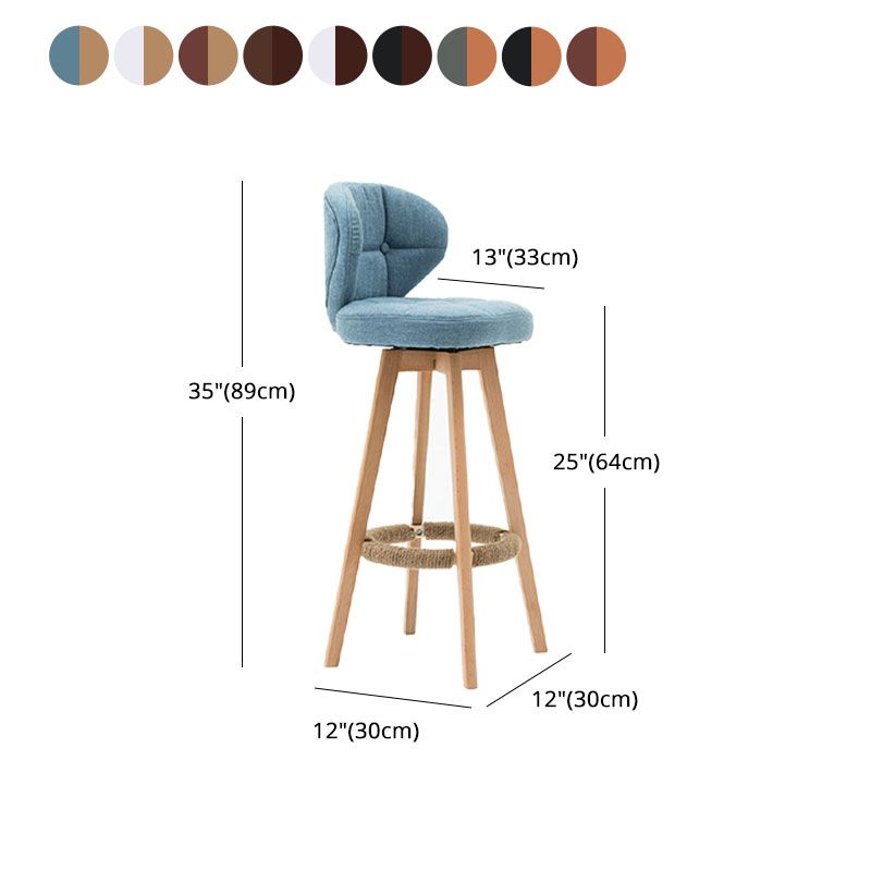 Scandinavian Style Wooden Bar-stool Square Seat Counter Stool for Kitchen Bar Clearhalo 'Bar Furniture' 'Bar Stools' 'bar_stools' 'furn' 'furn_bar_stools' 'furniture_bar_stools' 'Kitchen & Dining Furniture' 'kitchen&dining_furn' 'kitchen' 'kitchen_furn' Furniture' 1200x1200_86e4267f-dd58-4196-b319-94fa9357e65c