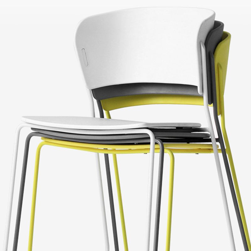Contemporary Style Kitchen Metal Dining Chair Dining Armless Side Chair (Set of 2) Clearhalo ' kitchen&dining_furn' 'Dining Chairs' 'Dining Tables & Seating' 'dining_chair' 'furn' 'furn_dining_chair' 'Furniture' 'furniture_dining_chair' 'Kitchen & Dining Furniture' 'kitchen' 1200x1200_86e465b0-3b84-47e7-95ed-29ca671f24a0