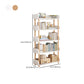 Contemporary Wood Bookcase Etagere Bookshelf for Home Office