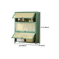 13" Wide Steel 3/4/5 - Door Accent Cabinet, With Rattan, Green Clearhalo 'Cabinets & Chests' 'cabinets_chests' 'furn' 'furn_cabinets_chests' 'Furniture' 'Living Room Furniture' 1200x1200_86e85006-b7b4-4afe-b71d-ba1aa1e71717