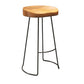 Contemporary Wood Counter Stool Living Room Bar Stool with Metal Legs Clearhalo 'Bar Furniture' 'Bar Stools' 'bar_stools' 'furn' 'furn_bar_stools' 'Furniture' 'Kitchen & Dining Furniture' 1200x1200_86eac38f-5cac-43b8-947a-64bffc9c644c