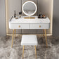 Glam Marble Makeup Vanity Set With Drawer for Bedroom in White Clearhalo 'Bedroom Furniture' 'furn' 'furn_makeup_vanities' 'Furniture' 'Makeup Vanities' 'makeup_vanities' 1200x1200_86ec7a6b-ec7f-466f-880f-b7050098b30c
