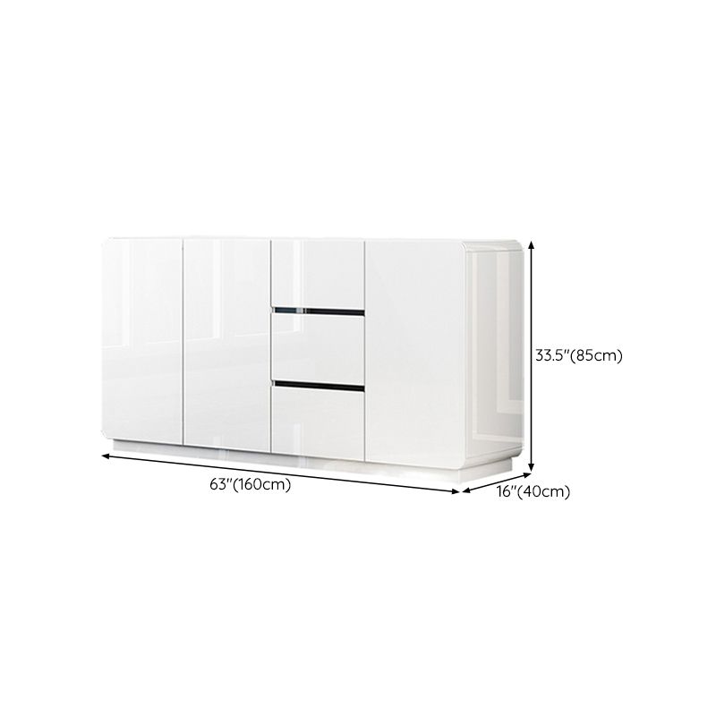 Junta lateral de estilo glamorante Buffet de comedor de madera con gabinetes y cajones