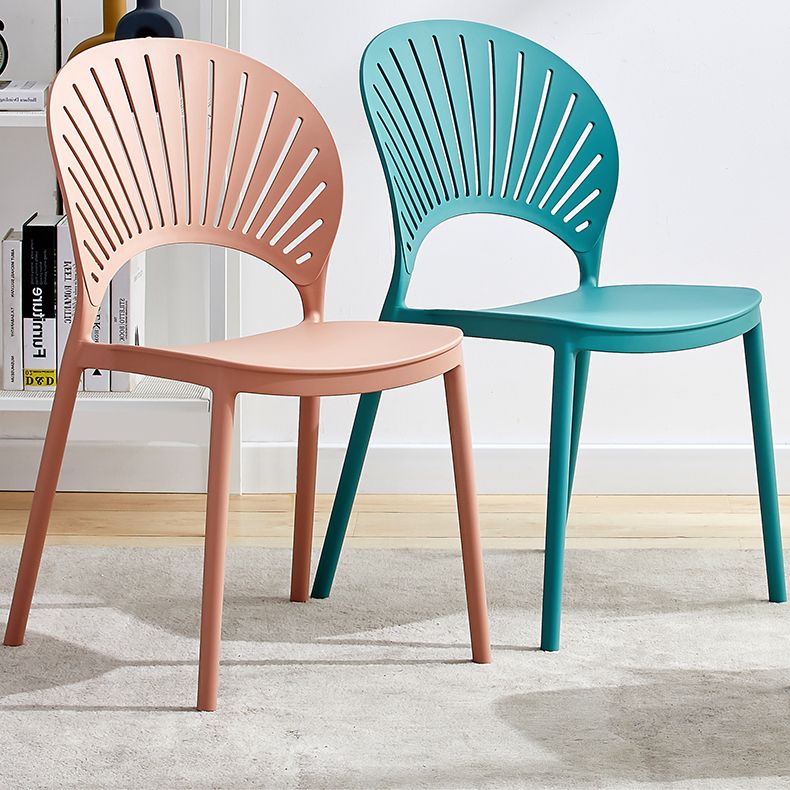 Plastic Modern Style Indoor-Outdoor Chair Open Back Dining Side Chairs Clearhalo ' kitchen&dining_furn' 'Dining Chairs' 'Dining Tables & Seating' 'dining_chair' 'furn' 'furn_dining_chair' 'Furniture' 'furniture_dining_chair' 'Kitchen & Dining Furniture' 'kitchen' 1200x1200_86f4d578-2458-49a5-a96c-bd48f28ace05