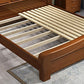 Traditional Panel Camelback with Headboard Pine Wood Standard Bed