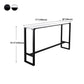 Industrial Rectangle Top Counter Table Stone Top 42-inch Height Table for Coffee Shop Clearhalo 'Bar Furniture' 'Bar Tables' 'bar_tables' 'furn' 'furn_bar_tables' 'Furniture' 'furniture_bar_tables' 'Kitchen & Dining Furniture' 1200x1200_86f7c9f6-5127-48e7-bfb9-8366f1dc5cb8