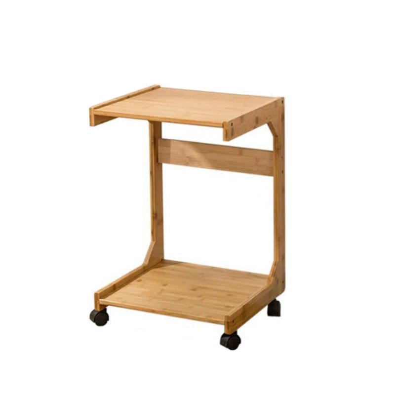 TABELLA DI NACCHIO/FINE DI LEGNO NATURALE 24,8 pollici H-SHELF COMPLETO COMPLETO CON I CAPERSO