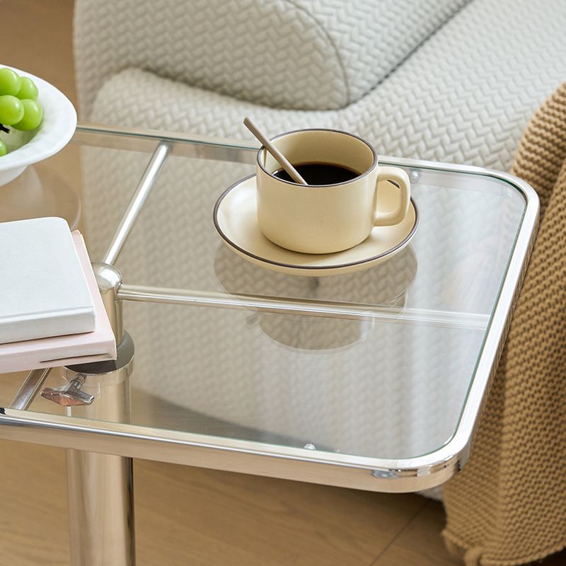 15"W Contemporary Corner Table Rectangular Accent Side Table Clearhalo 'Coffee & Accent Tables' 'End & Side Tables' 'end_side_tables' 'furn' 'furn_end_side_tables' 'Furniture' 'Living Room Furniture' 1200x1200_86f93e8f-8623-4268-8089-feddad9c3898