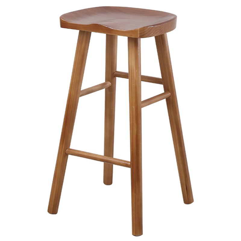 Armless Counter Height Stools Solid Wood Counter and Bar Stool Clearhalo 'Bar Furniture' 'Bar Stools' 'bar_stools' 'furn' 'furn_bar_stools' 'Furniture' 'Kitchen & Dining Furniture' 1200x1200_86fbc222-4c43-4070-aa90-d91ef1d22b5a