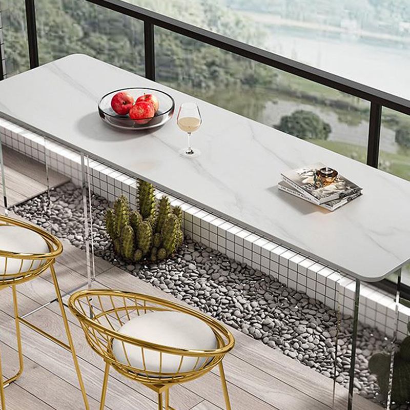 Modern Bar Table Set 1/2/3 Pieces Stone Rectangle Bistro Set for Indoor Clearhalo 'Bar Furniture' 'furn' 'furn_home_bar_bar_sets' 'Furniture' 'Home Bars & Bar Sets' 'home_bar_bar_sets' 'Kitchen & Dining Furniture' 1200x1200_86fc668f-d7ea-4824-9fed-16969f9c11d9