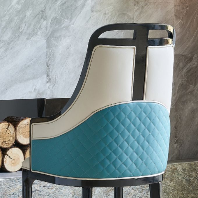 Faux Leather Dining Chairs Upholstered Arm Chairs with Wood Base Clearhalo 'Dining Chairs' 'Dining Tables & Seating' 'dining_chair' 'furn' 'furn_dining_chair' 'Furniture' 'Kitchen & Dining Furniture' 1200x1200_86fcb58e-1a82-4fd3-a254-fd94942c1de6