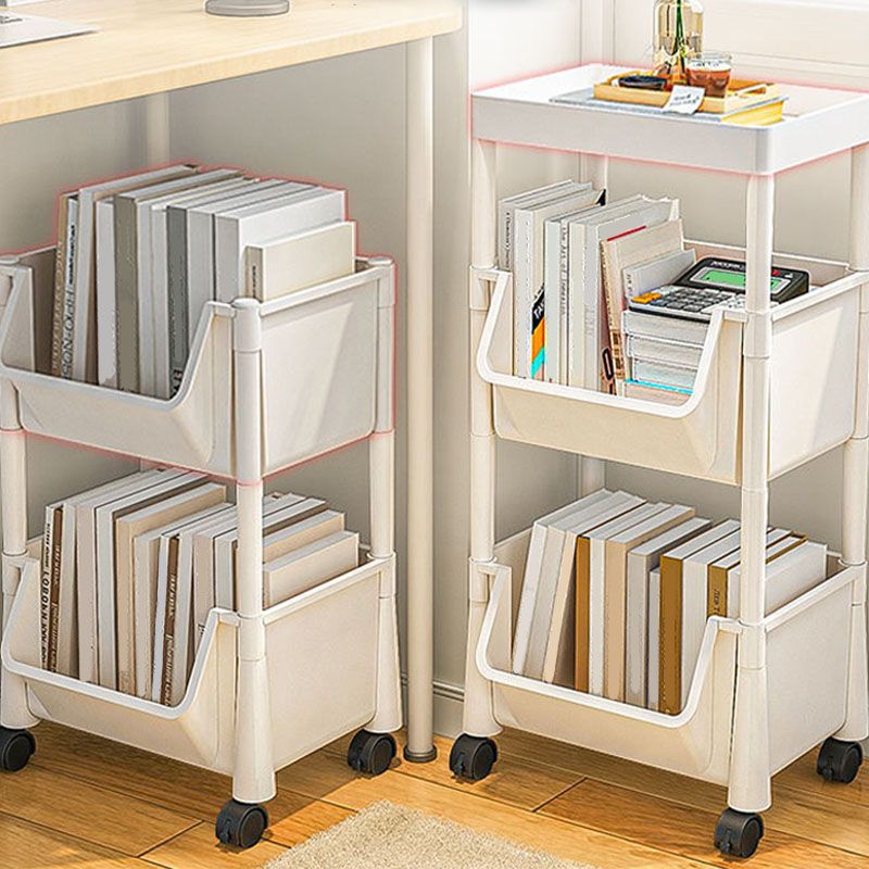 Modern Plastic Bookshelf Etagere Vertical  Open Shelf Bookcase