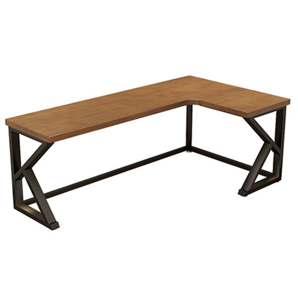 Scrivania di scrittura a casa contemporanea scrivania in legno massiccio con gambe