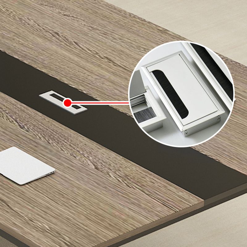 Modern Style Manufactured Wood Office Desk Rectangular Desk with Metal Sled Clearhalo 'furn' 'furn_office_desk' 'Furniture' 'Office Desks' 'Office Furniture' 'office_desk' 1200x1200_86feed05-3960-4715-b042-3279d56def7d