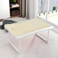 Slaapkamer 15,75 "W Writing Desk drijvende houten laptoptafel met slee -basis
