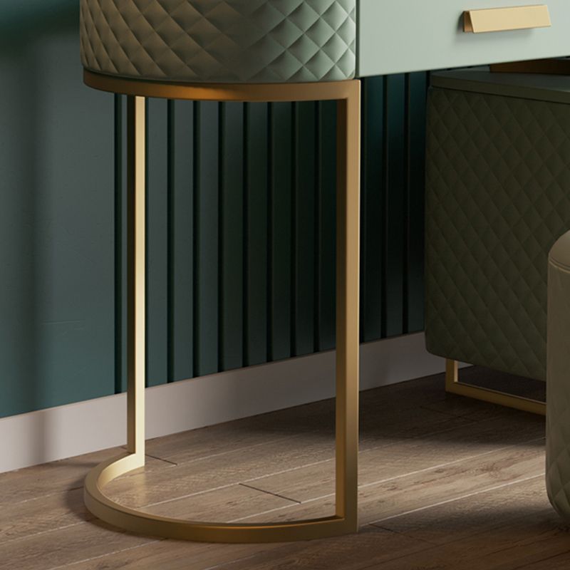 Green Makeup Vanity Desk 30.31" High Vanity Tables with 3 Drawer Clearhalo 'Bedroom Furniture' 'furn' 'furn_makeup_vanities' 'Furniture' 'Makeup Vanities' 'makeup_vanities' 1200x1200_8704c9b5-7f75-400c-97b5-20ed404e34a0