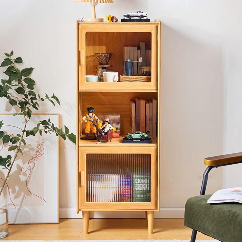 Armoire contemporaine en verre en verre pané 2 - portes armoire d'accent rectangle