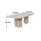 Contemporary Rectangle Table Solid Wood Top Dining Table for Home Clearhalo ' dining_table' 'Dining Tables & Seating' 'Dining Tables' 'furn' 'furn_dining_table' 'Furniture' 'furniture_dining_table' 'Kitchen & Dining Furniture' 'kitchen&dining_furn' 'kitchen' 'kitchen_dining_table' 1200x1200_870d9a3b-3137-4b72-9d12-7544d63f3ea5