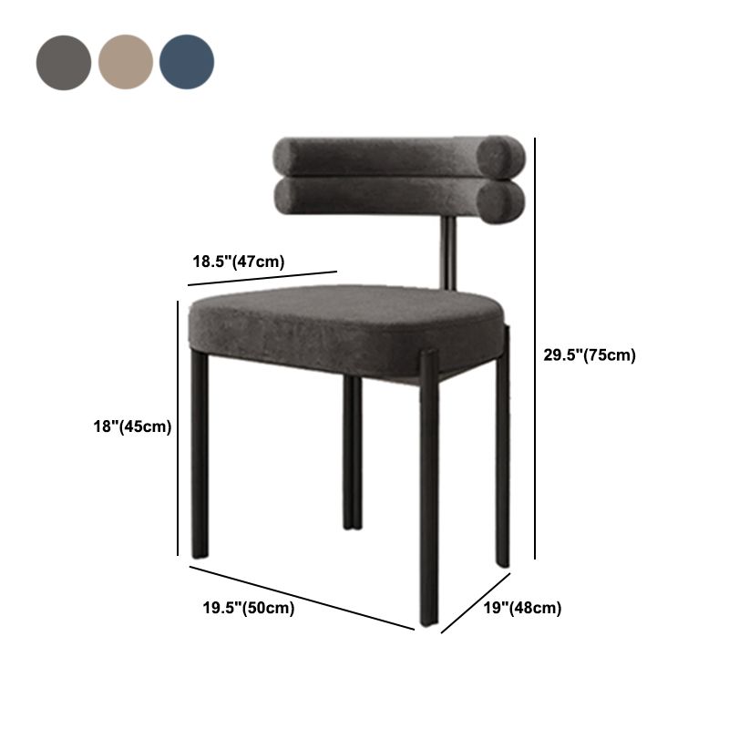 Contemporary Home Side Chair Upholstered Armless Dining Chairs Clearhalo 'Dining Chairs' 'Dining Tables & Seating' 'dining_chair' 'furn' 'furn_dining_chair' 'Furniture' 'Kitchen & Dining Furniture' 1200x1200_870dbec2-27c1-47da-bdfe-9eba0f8a3440