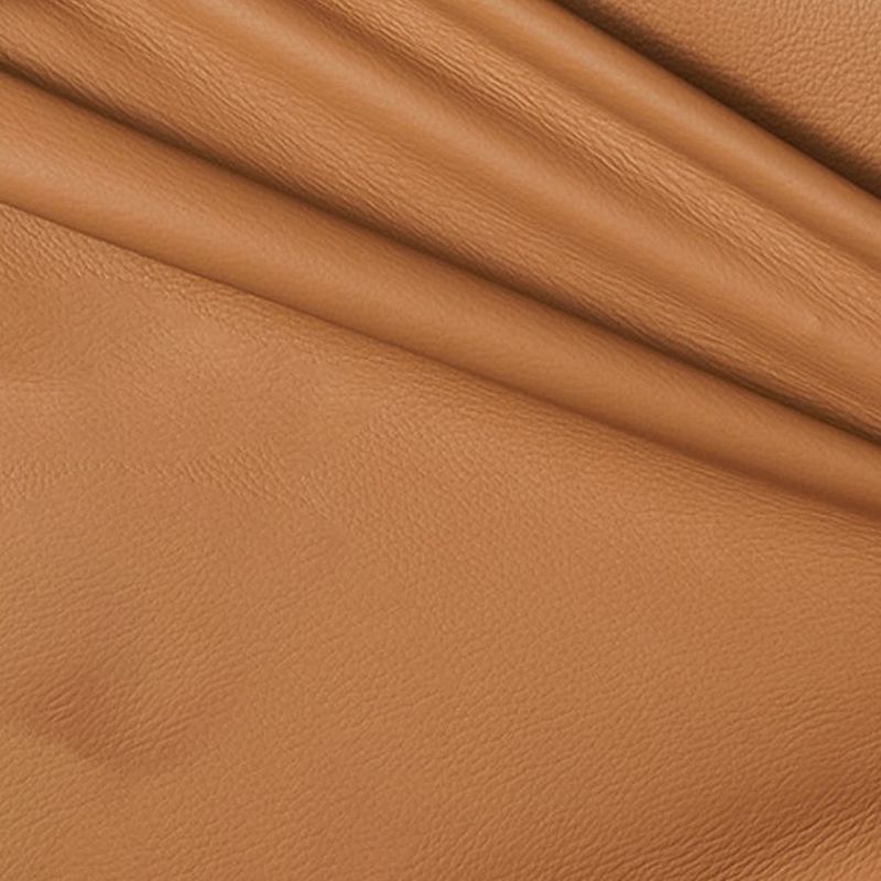 Echt lederen 2-zits oranje vierkant armbank voor bonusruimte