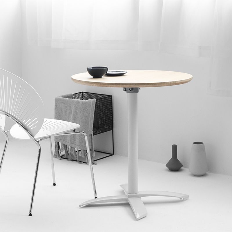 Modern Pedestal Wooden Coffee Table Round Top Shape Folding Cocktail Table Clearhalo 'Coffee & Accent Tables' 'Coffee Tables' 'coffee_tables' 'furn' 'furn_coffee_tables' 'Furniture' 'Living Room Furniture' 1200x1200_8710a970-f332-4d62-bff1-d4eab121b41e