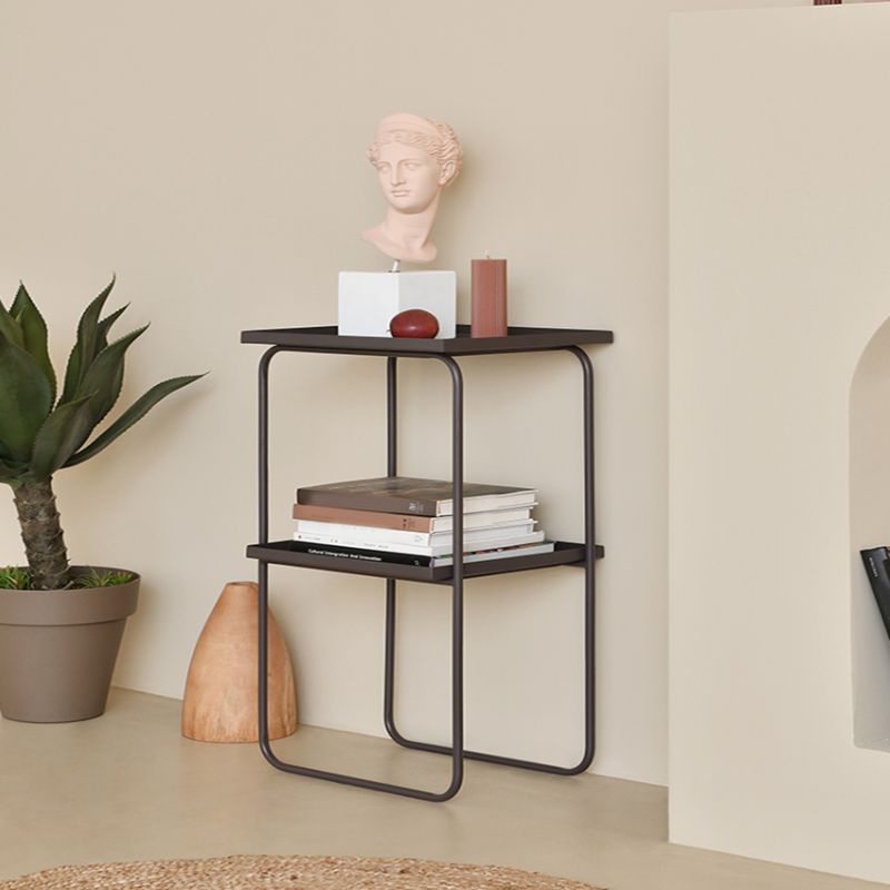 Sled Base Side Table Rectangular Metal Top End Table with Shelf Clearhalo 'Coffee & Accent Tables' 'End & Side Tables' 'end_side_tables' 'furn' 'furn_end_side_tables' 'Furniture' 'Living Room Furniture' 1200x1200_87153692-bc45-475e-9e02-05d4b89bf963