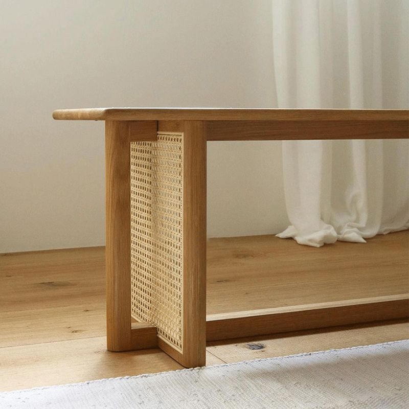 Solid Wood Rustic Dining Bench, 29.5"H Bench with Trestle Base Clearhalo 'Benches' 'Chairs & Seating' 'furn' 'furn_benches' 'Furniture' 'Living Room Furniture' 1200x1200_8716001b-4d28-4803-a138-95b4e9d079c7