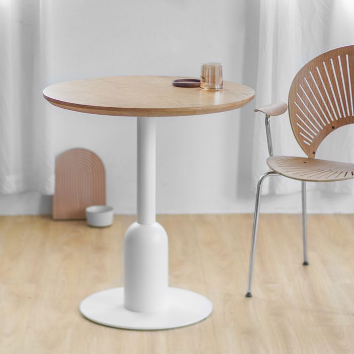 Metal Industrial Dining Table Wood Top Indoor Table with Pedestal Base Clearhalo ' dining_table' 'Dining Tables & Seating' 'Dining Tables' 'furn' 'furn_dining_table' 'Furniture' 'furniture_dining_table' 'Kitchen & Dining Furniture' 'kitchen&dining_furn' 'kitchen' 'kitchen_dining_table' 1200x1200_8716c22d-db23-4b0b-857e-343c7c8bb863