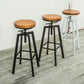 Armless Rotatable Bar Chair Modern Round Seat Bar Stool with Metal Footrest Clearhalo 'Bar Furniture' 'Bar Stools' 'bar_stools' 'furn' 'furn_bar_stools' 'Furniture' 'Kitchen & Dining Furniture' 1200x1200_87178e50-e1e2-4ccc-aff1-6a025bfeb2f7