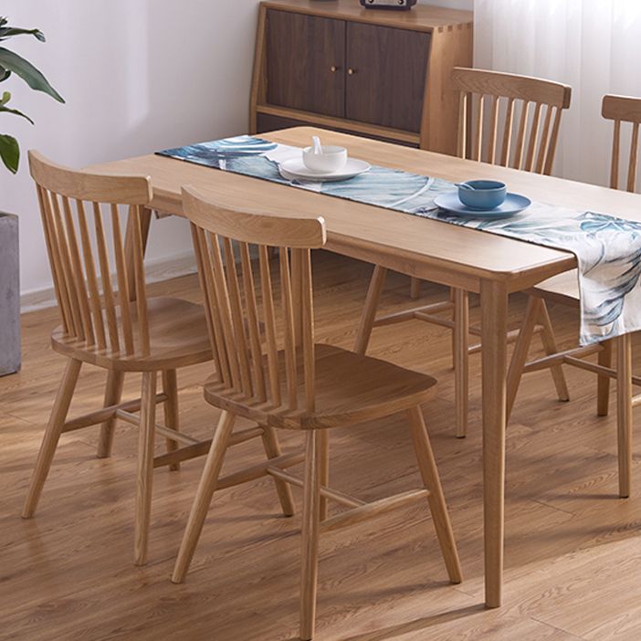 Contemporary Windsor Back Armless Side Chairs Wood Side Dining Chairs for Home Clearhalo ' kitchen&dining_furn' 'Dining Chairs' 'Dining Tables & Seating' 'dining_chair' 'furn' 'furn_dining_chair' 'Furniture' 'furniture_dining_chair' 'Kitchen & Dining Furniture' 'kitchen' 1200x1200_8718197d-dfa7-4998-a2de-cfd56d333737