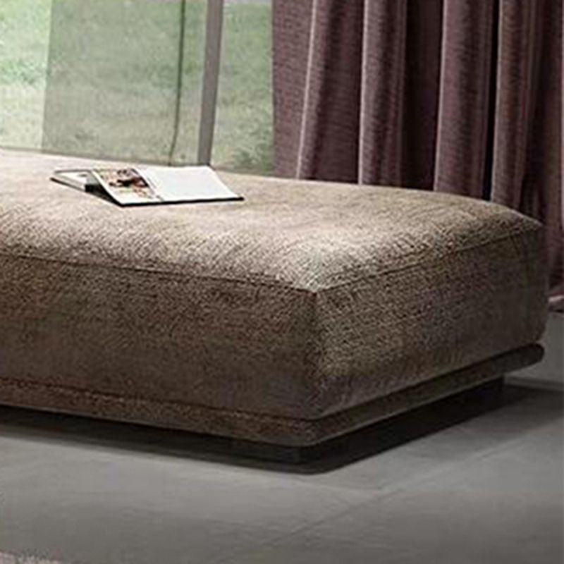 Chaise longue rembourrée contemporaine avec accoudoirs
