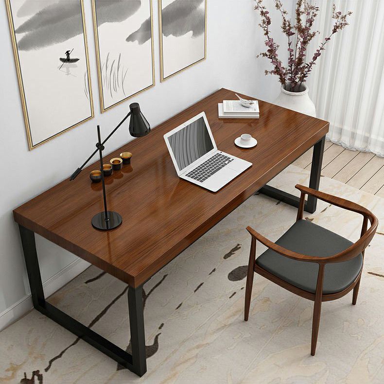 Solid Wood Writing Desk Sled Base Rectangular Office Desk , 29.53" Tall Clearhalo 'furn' 'furn_office_desk' 'Furniture' 'Office Desks' 'Office Furniture' 'office_desk' 1200x1200_871ae137-293b-464c-95eb-f156ef90e52a