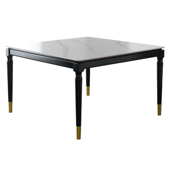 Solid Wood Mid-Century Modern Table White Sintered Stone Table with 4 Legs Clearhalo ' dining_table' 'Dining Tables & Seating' 'Dining Tables' 'furn' 'furn_dining_table' 'Furniture' 'furniture_dining_table' 'Kitchen & Dining Furniture' 'kitchen&dining_furn' 'kitchen' 'kitchen_dining_table' 1200x1200_871b7584-ddef-4688-a011-dac5572c4434