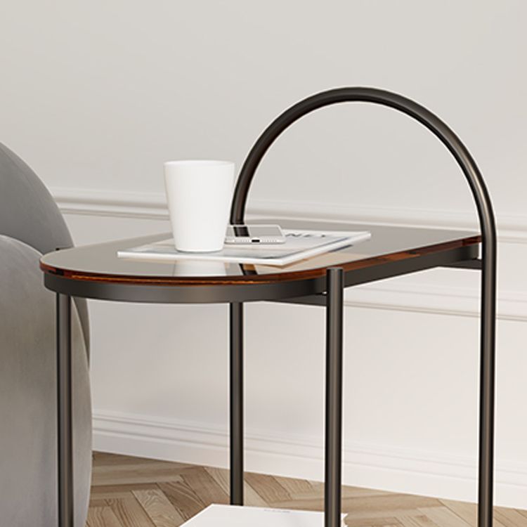 Cama de almacenamiento abierto mesita de noche gabinete moderno para dormitorio