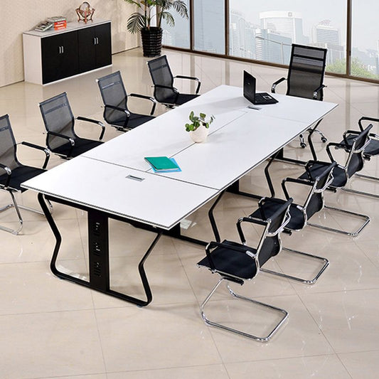 Table de bureau de style moderne RECTANGE FACE Bureau de réunion en bois