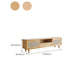 Solid Wood Media Console Scandinavian TV Stand Console for Living Room