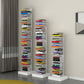 Modern Steel Bookcase, White, Geometric Bookshelf for Any Room Clearhalo 'Bookcases' 'furn' 'furn_bookcases' 'Furniture' 'Office Furniture' 1200x1200_87201238-489e-4040-b0b6-686bd7b10e32