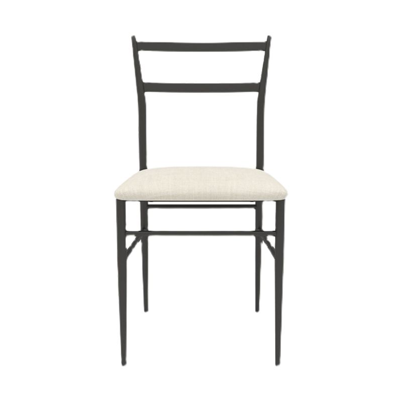 Upholstered Armless Dining Chairs Ladder Back Side Chairs with Metal Legs Clearhalo ' kitchen&dining_furn' 'Dining Chairs' 'Dining Tables & Seating' 'dining_chair' 'furn' 'furn_dining_chair' 'Furniture' 'furniture_dining_chair' 'Kitchen & Dining Furniture' 'kitchen' 1200x1200_8720fc69-e38f-4e8d-8a9f-3faa28f06a04