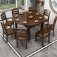 Modern Solid Wood Dining Room Collection Extendable Trestle Dining Table Clearhalo ' dining_table' 'Dining Tables & Seating' 'Dining Tables' 'furn' 'furn_dining_table' 'Furniture' 'furniture_dining_table' 'Kitchen & Dining Furniture' 'kitchen&dining_furn' 'kitchen' 'kitchen_dining_table' 1200x1200_87223ae3-07b7-48ca-9765-a1d531a3d20f