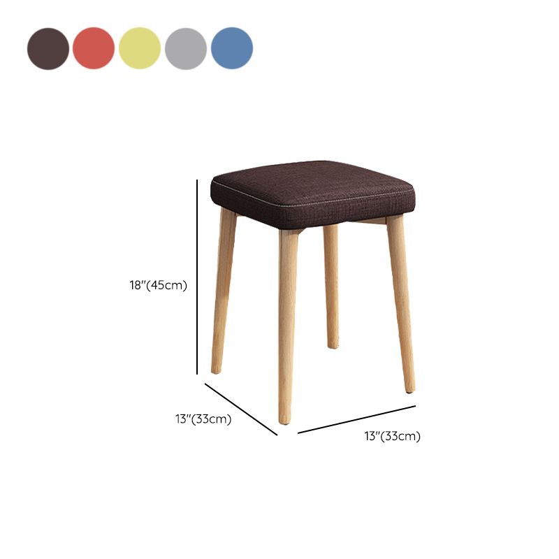 Solid Color Pouf Fabric Fade Resistant Metal Frame Square Upholstered Pouf Clearhalo 'furn' 'furn_ottomans_poufs' 'Furniture' 'Living Room Furniture' 'Ottomans & Poufs' 'ottomans_poufs' 1200x1200_872688ad-2dba-49b4-84e1-1c8b0867dfd2