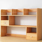 Contemporary Wooden Bookcase Open Storage Bookshelf with Shelves
