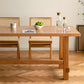 Contemporary Kitchen Dinner Table  Rectangle Solid Wood Dining Table