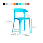 Open Back Dining Side Chair Contemporary Plastic Dining Armless Chair Clearhalo 'Dining Chairs' 'Dining Tables & Seating' 'dining_chair' 'furn' 'furn_dining_chair' 'Furniture' 'Kitchen & Dining Furniture' 1200x1200_8727d1ba-17c5-4963-85f2-f894bf1e24bc