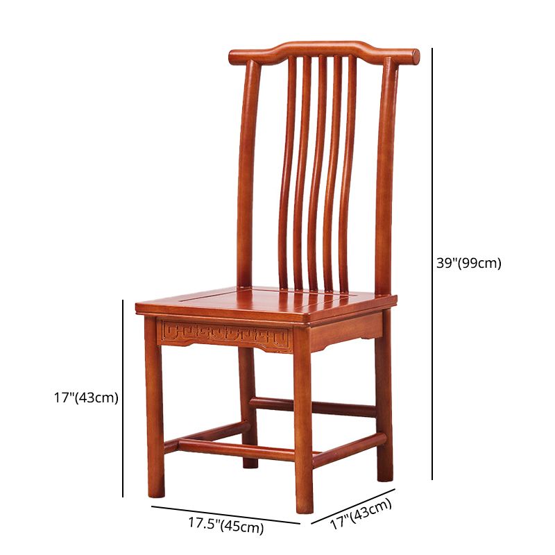 Traditional Style Solid Wood Side Chair Matte Finish Slat Back Dining Chair for Home Clearhalo ' kitchen&dining_furn' 'Dining Chairs' 'Dining Tables & Seating' 'dining_chair' 'furn' 'furn_dining_chair' 'Furniture' 'furniture_dining_chair' 'Kitchen & Dining Furniture' 'kitchen' 1200x1200_87288538-a8a8-4f51-b16f-ffce129afdcd