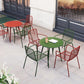 Outdoor Patio Arm Chair Metal Industrial Chairs with Slat Back Clearhalo 'Dining Chairs' 'Dining Tables & Seating' 'dining_chair' 'furn' 'furn_dining_chair' 'Furniture' 'Kitchen & Dining Furniture' 1200x1200_87292031-36d2-496e-a6f6-4ff9a1b5d7e9