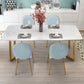 Rectangle Stone Dining Table Traditional Luxury Dinette Table for Home Clearhalo 'Dining Tables & Seating' 'Dining Tables' 'dining_table' 'furn' 'furn_dining_table' 'Furniture' 'furniture_dining_table' 'Kitchen & Dining Furniture' 1200x1200_872b0950-759d-4fa1-9466-0db0f410cb68