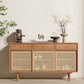 Farmhouse Storage Sideboard Home Wooden Side Board with Sliding Door Clearhalo 'buffet_sideboard' 'Buffets & Sideboards' 'furn' 'furn_buffet_sideboard' 'Furniture' 'Kitchen & Dining Furniture' 1200x1200_872b64ac-1bad-47c8-89ac-625b94c7319d